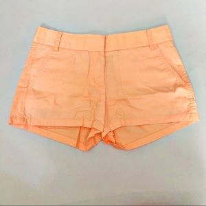Neon Orange J Crew Chino Shorts